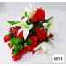 Б018 Букет каскад роза, лилия, хризантема